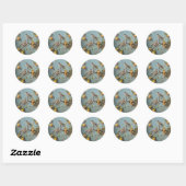 Mussen - Ronde Stickers voor Stationery (Vel)
