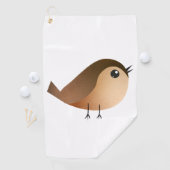 Mussen vogel Cartoon Golfhanddoek (Insitu)