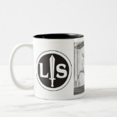 Mussolini Duce Lotta Studentesca Tweekleurige Koffiemok (Links)