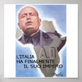 Mussolini Italiaans Oost-Afrika Poster (Voorkant)