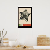 Mussolini Propaganda Poster (Keuken)