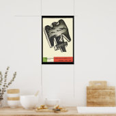 Mussolini Propaganda Poster (Keuken)