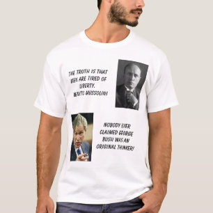 Mussolini, struik_points, de waarheid is dat manne t-shirt