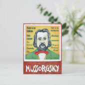 Mussorgsky Briefkaart (Staand voorkant)