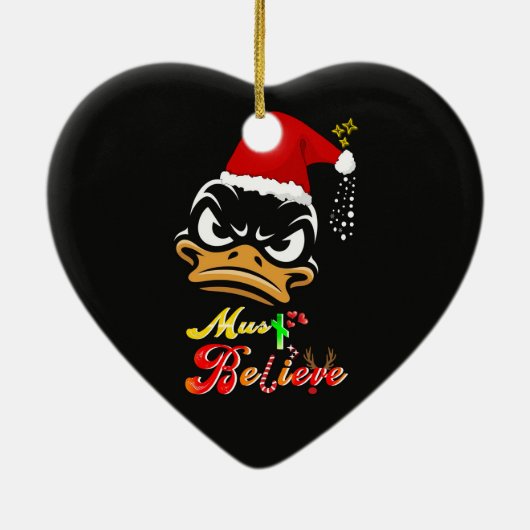 Must Believe Christmas Keramisch Ornament (Achterkant)