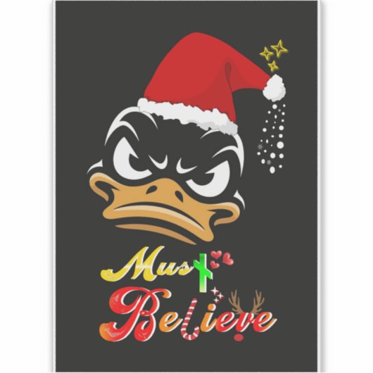 Must Believe Christmas Sticker (Voorkant)