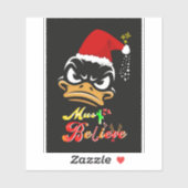 Must Believe Christmas Sticker (Vel)