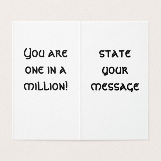 ✨ Must-have "Bedankt, ooit zo veel personaliseren Kaart (Binnenkant ongevouwen)