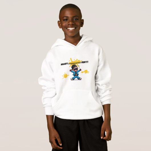 Mustaaaard Mannen Power Hoodie (Voorkant volledig)