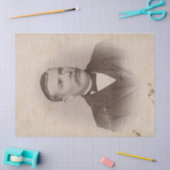 Mustach Man Junk Journal Element Sheet Tissuepapier (Craft)