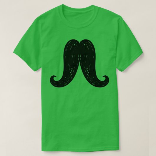 Mustache 5 t-shirt (Design voorkant)