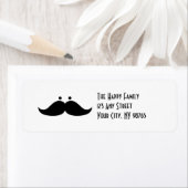 Mustache Adresetiketten Funny Mustache Humor Etiket (Insitu)
