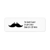 Mustache Adresetiketten Funny Mustache Humor