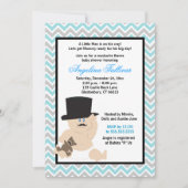 Mustache Baby Baby shower Uitnodiging (Voorkant)