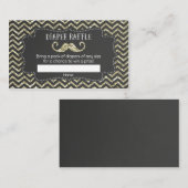 Mustache Baby shower Luier Raffle Tickets Informatiekaartje (Voorkant / Achterkant)