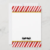 Mustache Baby shower Uitnodiging (Achterkant)