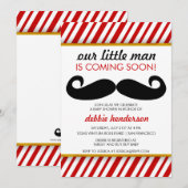 Mustache Baby shower Uitnodiging (Voorkant / Achterkant)