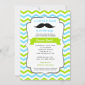 Mustache Baby shower Uitnodiging (Voorkant)
