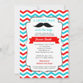 Mustache Baby shower Uitnodiging (Voorkant)