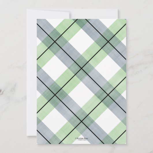 Mustache baby shower Uitnodiging Green Navy Bow st (Achterkant)