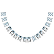 Mustache babyblauwe grijze douche decor