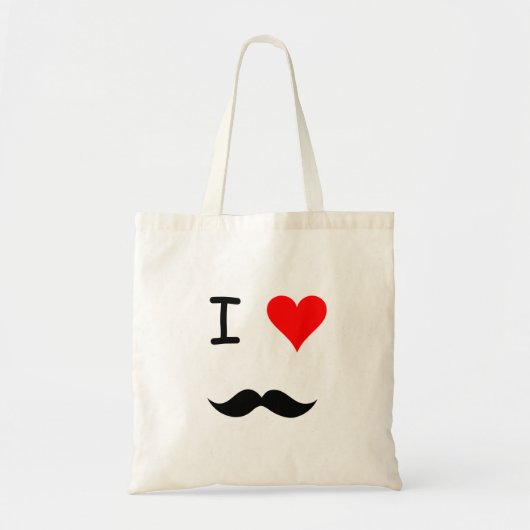 Mustache Bag Tote Bag (Voorkant)