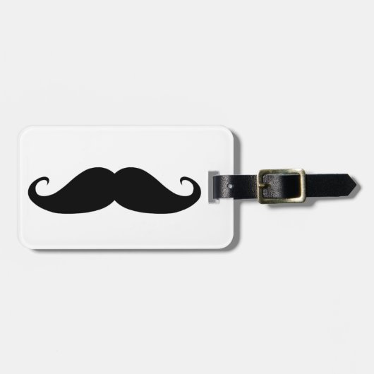 Mustache Bagagelabel (Voorkant horizontaal)