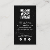 Mustache Barber Shop Haarstylist Loyalty Kaart Visitekaartje (Achterkant)