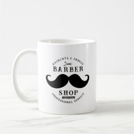 Mustache Barber Shop Modern Haarstylist Barbershop Koffiemok