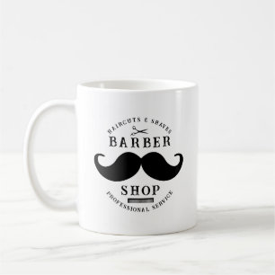Mustache Barber Shop Modern Haarstylist Barbershop Koffiemok