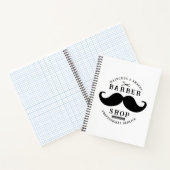 Mustache Barber Shop Modern Haarstylist Barbershop Notitieboek (Binnen)