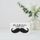 Mustache BarberThMED Visitekaartje (Staand voorkant)