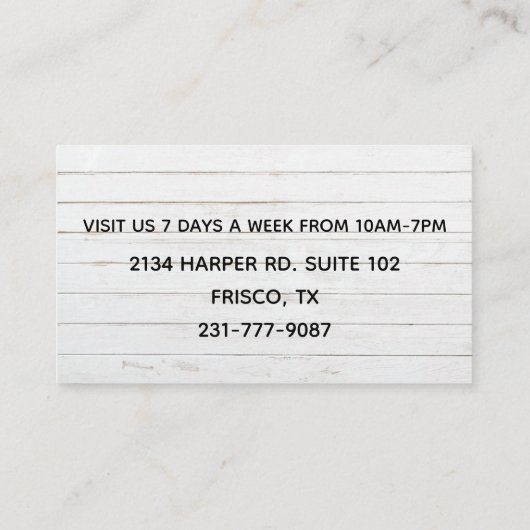 Mustache BarberThMED Visitekaartje (Achterkant)