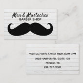 Mustache BarberThMED Visitekaartje (Voorkant / Achterkant)