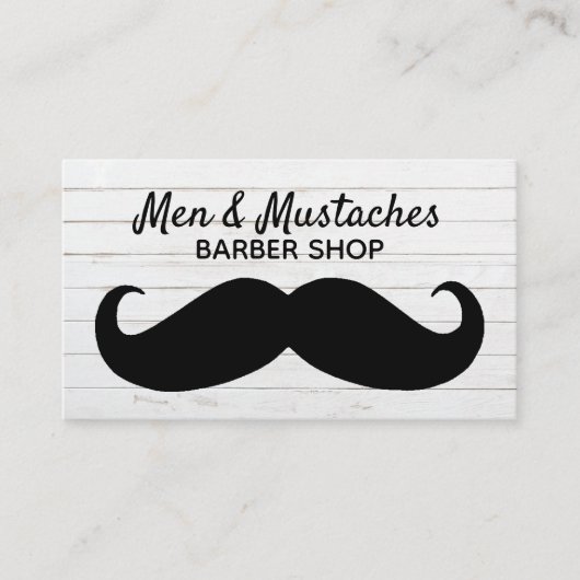 Mustache BarberThMED Visitekaartje (Voorkant)