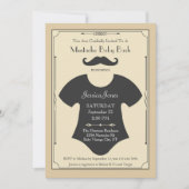 Mustache Bash Baby shower Uitnodiging (Voorkant)
