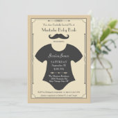 Mustache Bash Baby shower Uitnodiging (Staand voorkant)