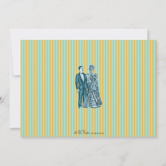 Mustache Bash Bridal Shower Kaart (Achterkant)