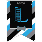 Mustache Bash - Little Man - Bunting - Banner (Derde vlag)