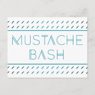 Mustache Bash Metro Briefkaart