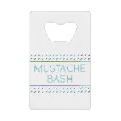 Mustache Bash Metro Creditkaart Flessenopener (Voorkant)