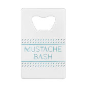 Mustache Bash Metro Creditkaart Flessenopener (Achterkant)