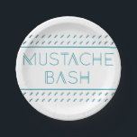 Mustache Bash Metro Papieren Bordje<br><div class="desc">door maydaze</div>
