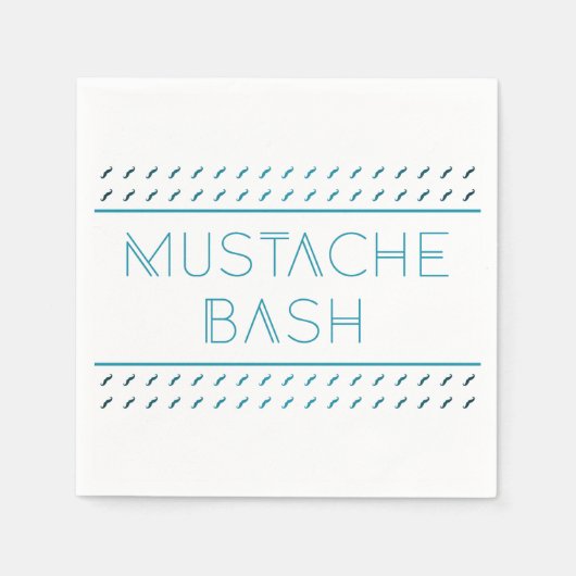 Mustache Bash Metro Servet (Voorkant)