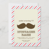 mustache bash uitnodiging (Voorkant)
