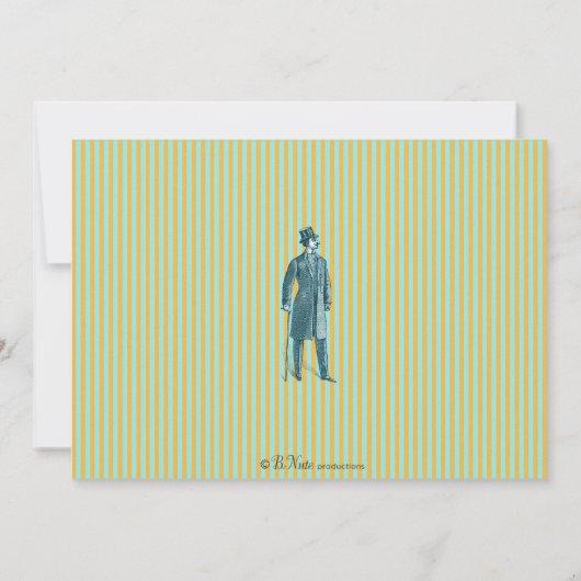 Mustache Bash Uitnodiging (Achterkant)