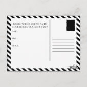 Mustache Bash Vraag Bokeh Lichten Uitnodigingen (Achterkant)