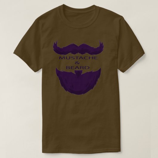 Mustache Beard T-shirt (Design voorkant)