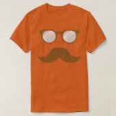 Mustache Beard - zonnebril T-shirt (Design voorkant)