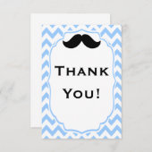 Mustache Bedankt voor je briefkaarten (Voorkant / Achterkant)